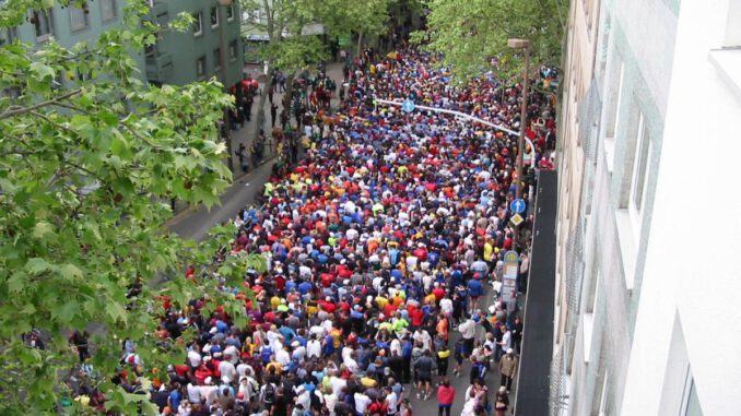 Halbmarathon in Mainz führt am 10. Mai zu stundenlangen Sperrungen von Brücke und Innenstadt Halbmarathon in Mainz führt am 10. Mai zu stundenlangen Sperrungen von Brücke und Innenstadt
