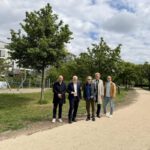 Neue Fuß und Radwege in Kastel führen direkt zur Rheinpromenade