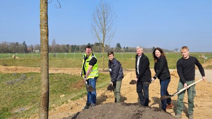 Zentrales Grün im Neubaugebiet Bierstadt Nord wird mit 83 Bäumen bepflanzt Zentrales Grün im Neubaugebiet Bierstadt Nord wird mit 83 Bäumen bepflanzt